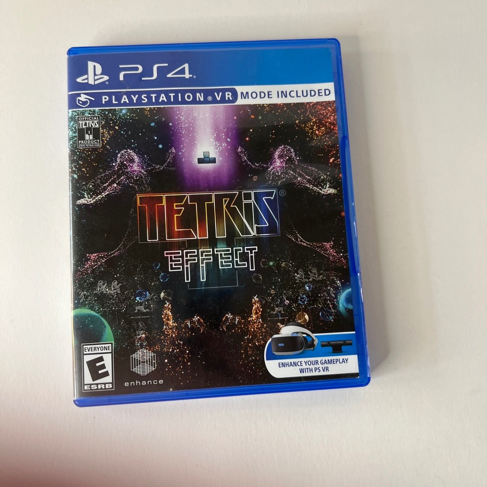 Tetris Effect PS4 PlayStation 4 VR‎ Mode Inc 2018 Puzzle Game Disc 3003949-AC